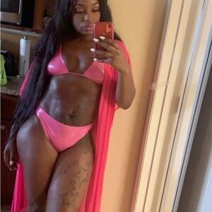 Pink Bikini Set with Cover-Up